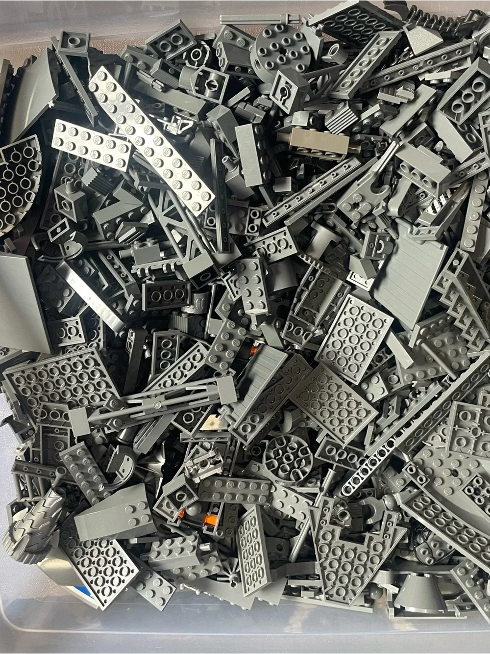 6+ Pounds Dark Grey Lego Pieces, Assorted Pieces